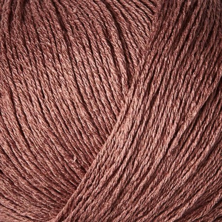 Knitting for Olive Pure Silk Plum Rose Detail