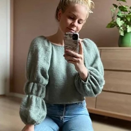 Bubble Sleeve Pullover Rilleruth