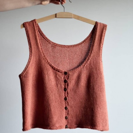 Retro Button Top Witre Design